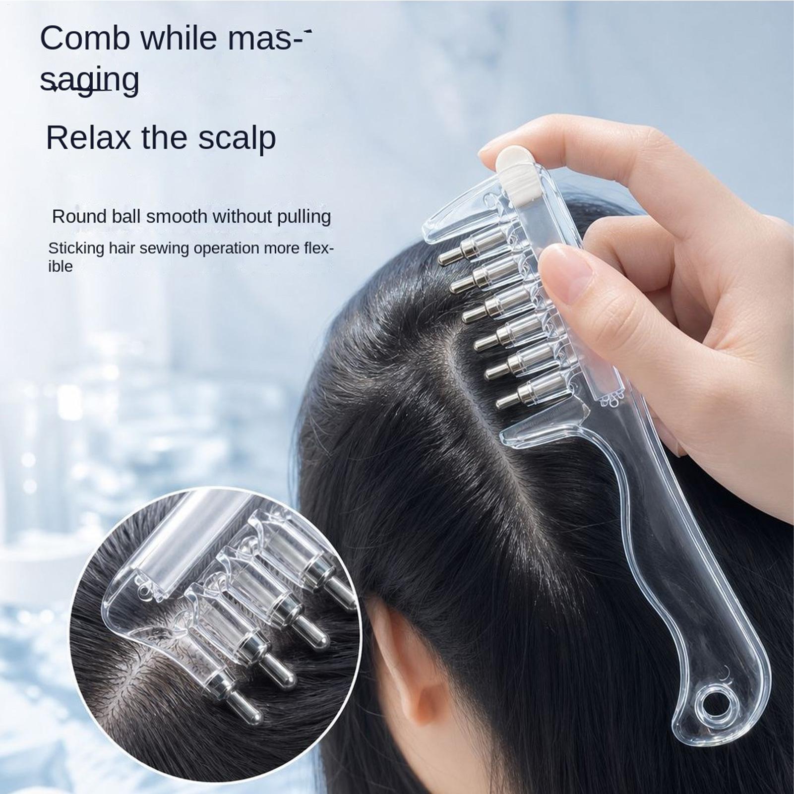 Hair Care Hair Serum - 1 szt. Przenośny, przezroczysty grzebień do