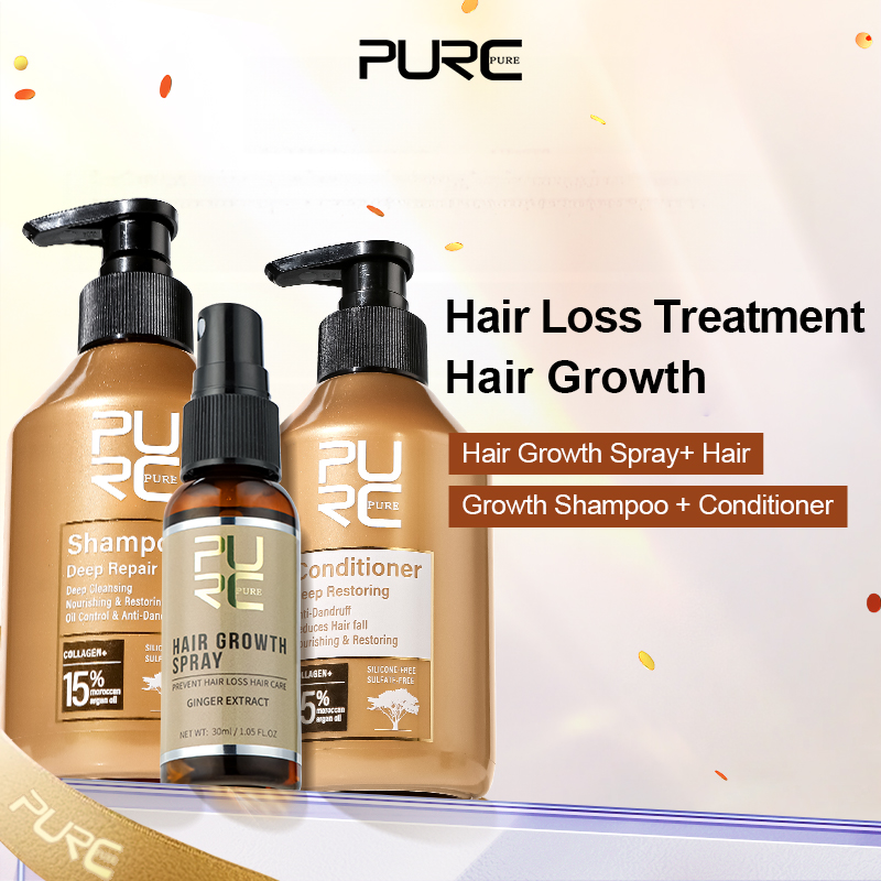 Hair Care Keratin Shampoo - PURC Maroko Olejek Arganowy Szampon Odżywka