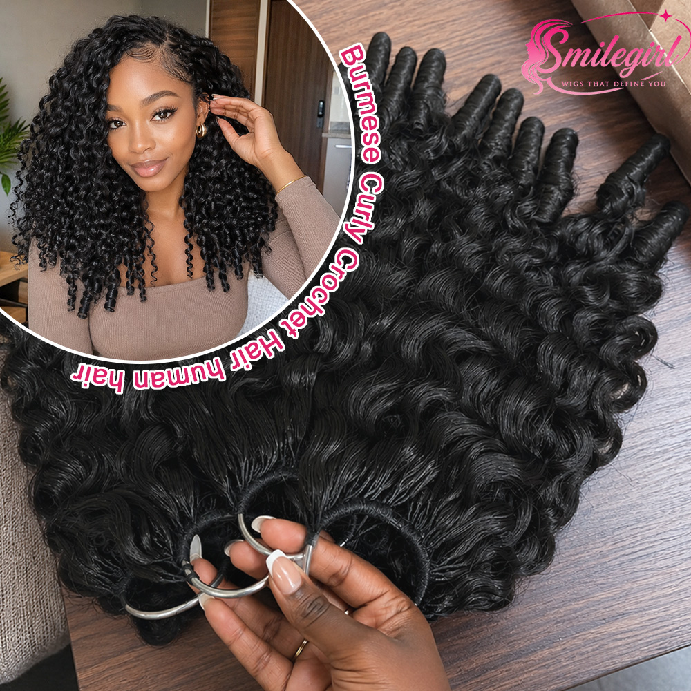 Feather Hair Extension - Włosy naturalne, kręcone, w stylu birmańskim,