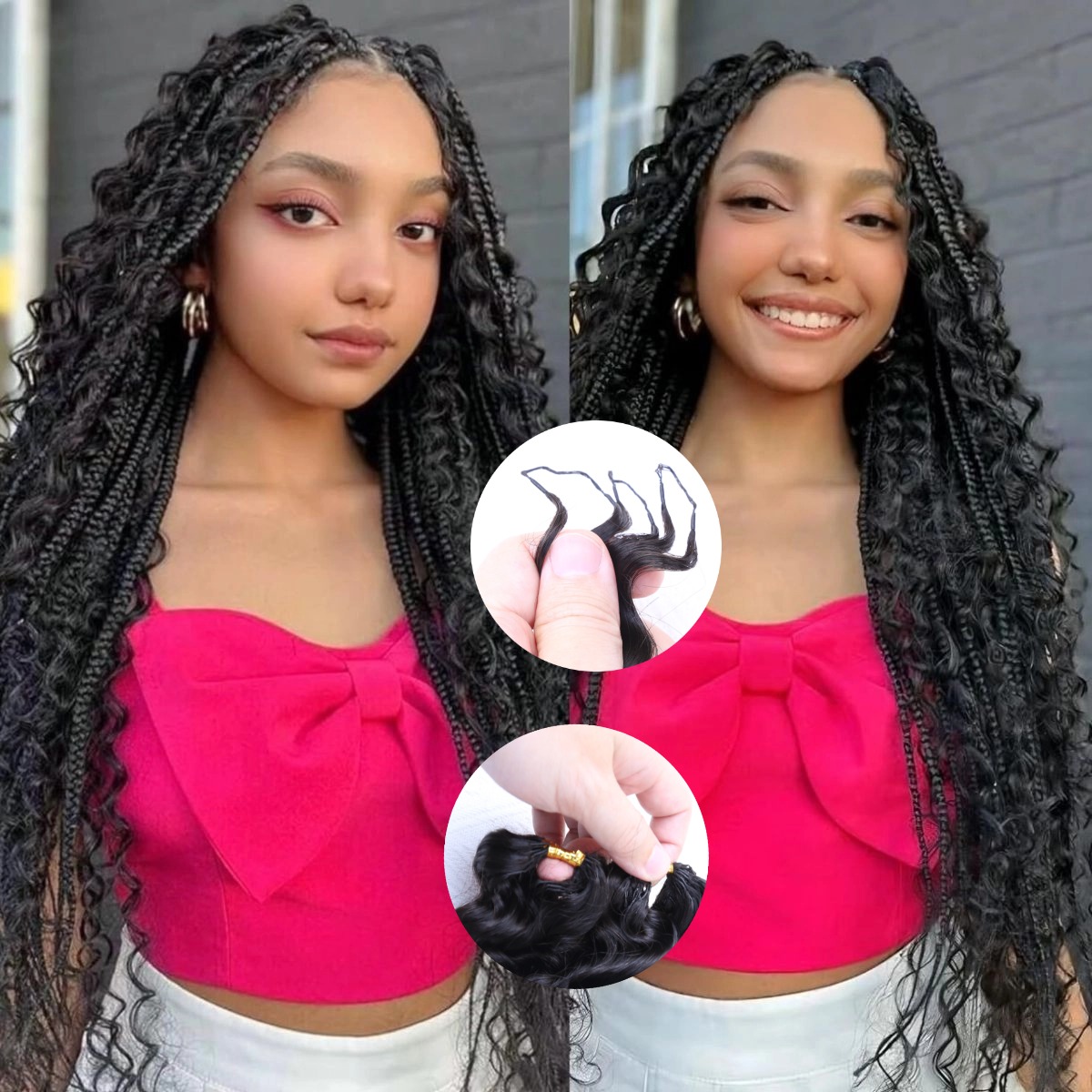 Feather Hair Extension - Warkocze z naturalnych włosów w kolorze
