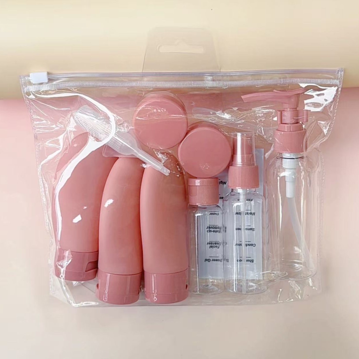 Dry Shampoo Travel - 11-częściowy zestaw podróżnych butelek wielokrotnego użytku: