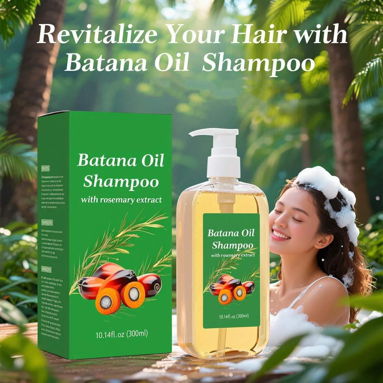 Rosemary Hair Oil - Szampon wzmacniający z naturalnym rozmarynem i