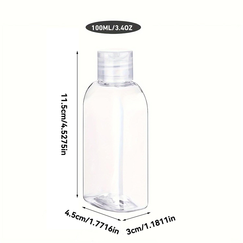4 szt. przezroczystych butelek – Dry Shampoo Travel recenzja i cena