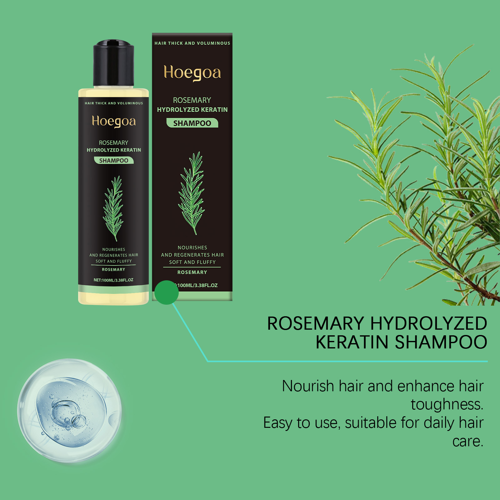 Szampon do włosów Hoegoa Rosem – Rosemary Hair Oil recenzja i cena