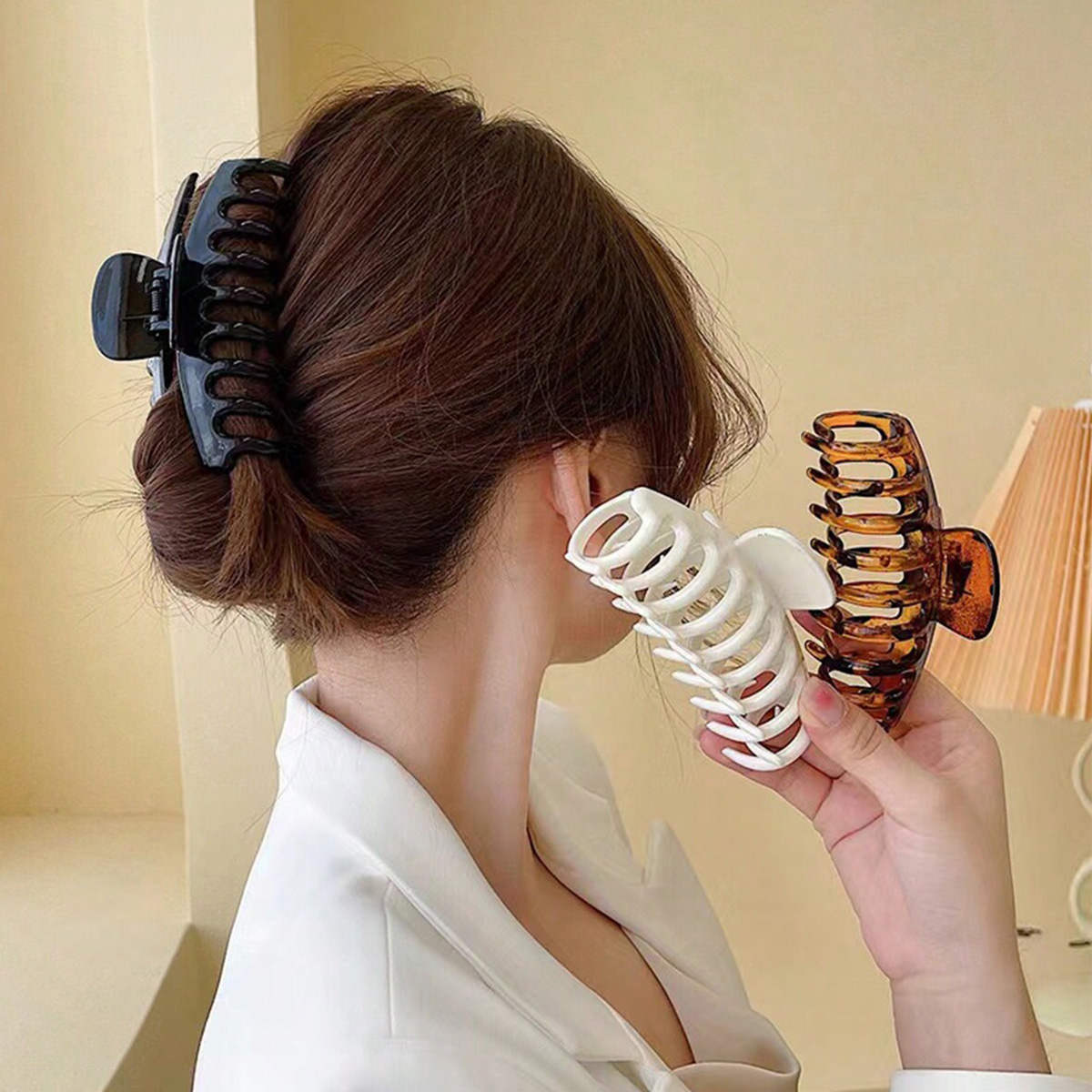 4 sztuki damskich wielokolorow – Hair Clip Claw Large recenzja i cena
