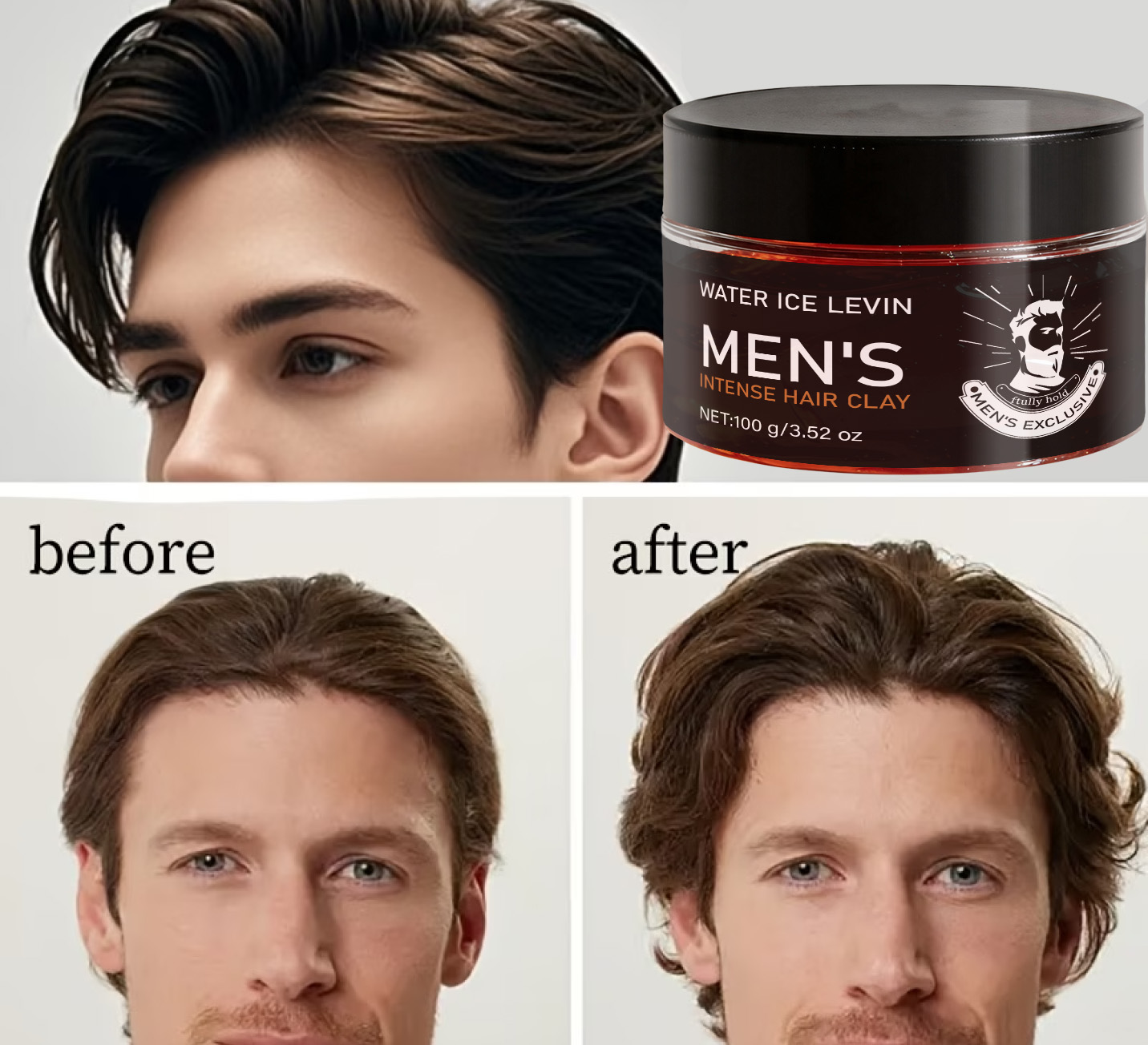 Męska glinka do włosów o mocny – Hair Care Vitamin recenzja i cena
