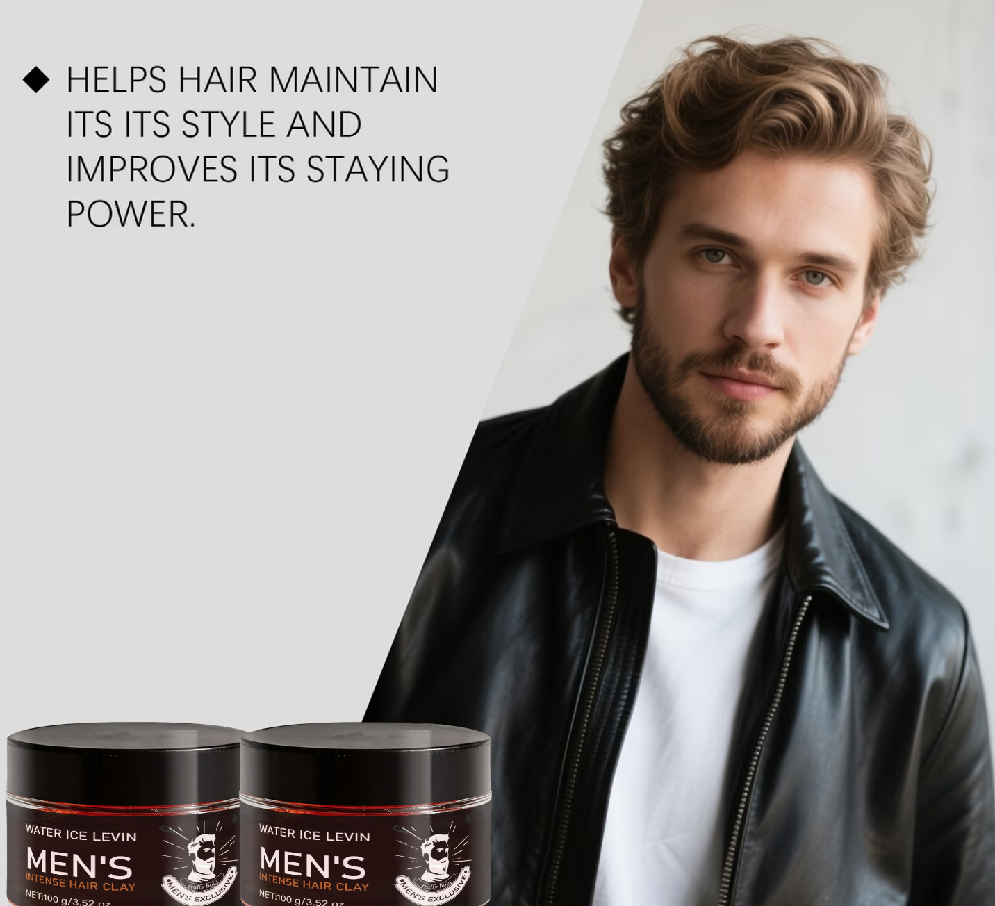 Męska glinka do włosów o mocny – Hair Care Vitamin recenzja i cena