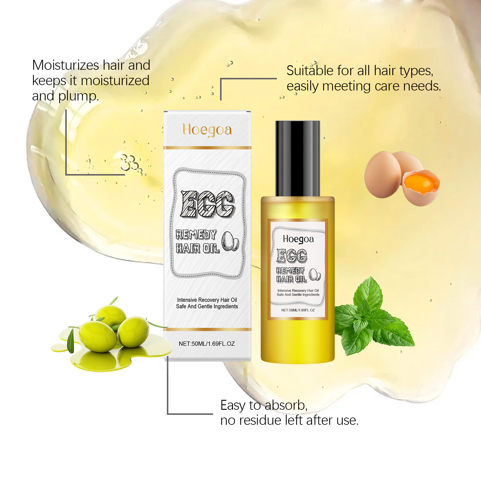 Olejek do włosów z jajkiem, re – Hair Care Frizzy Hair recenzja i cena