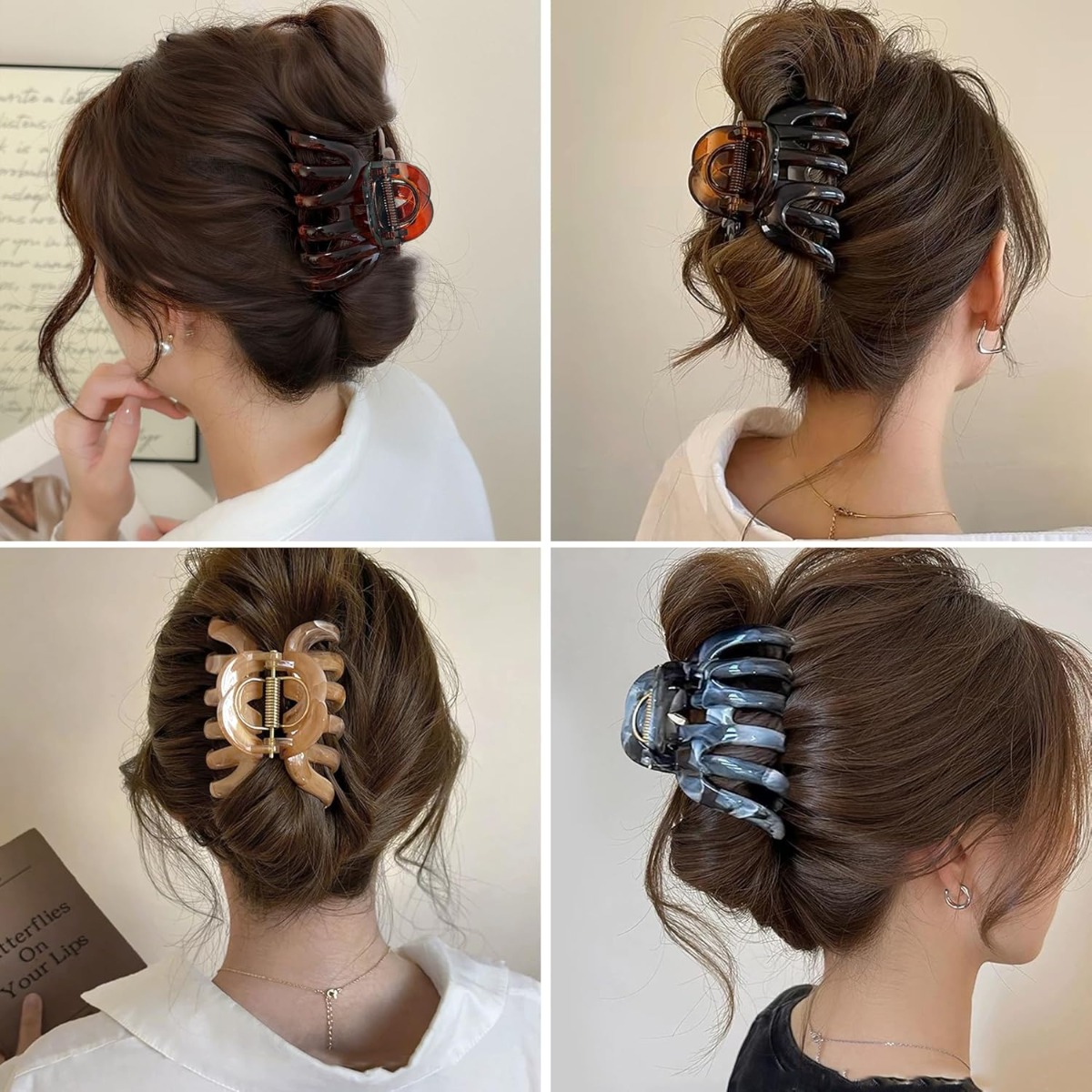 2 szt. Duże plastikowe klamry  – Hair Clip Claw Large recenzja i cena