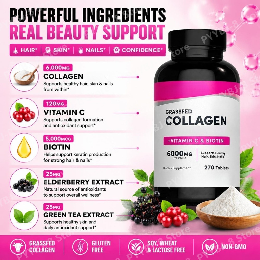 Tabletki kolagenowe 6000mg z w – Hair Care Vitamin recenzja i cena